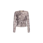 Elie Saab Embellished Sequins Jacket in Silver featuring Floral Applique on Sequins – Luxury Designer Fashion at Luxury Shoes .