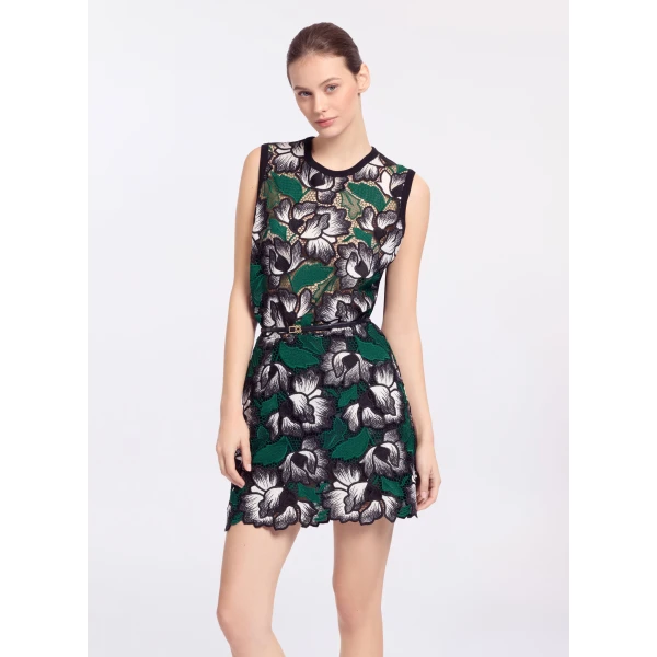 Elie Saab Macramé I-Shirt in Multicolour featuring  – Luxury Designer Fashion at Luxury Shoes .