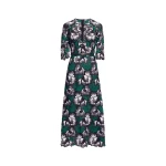 Elie Saab Macramé Midi Dress in Multicolour featuring V-Neck – Luxury Designer Fashion at Luxury Shoes .