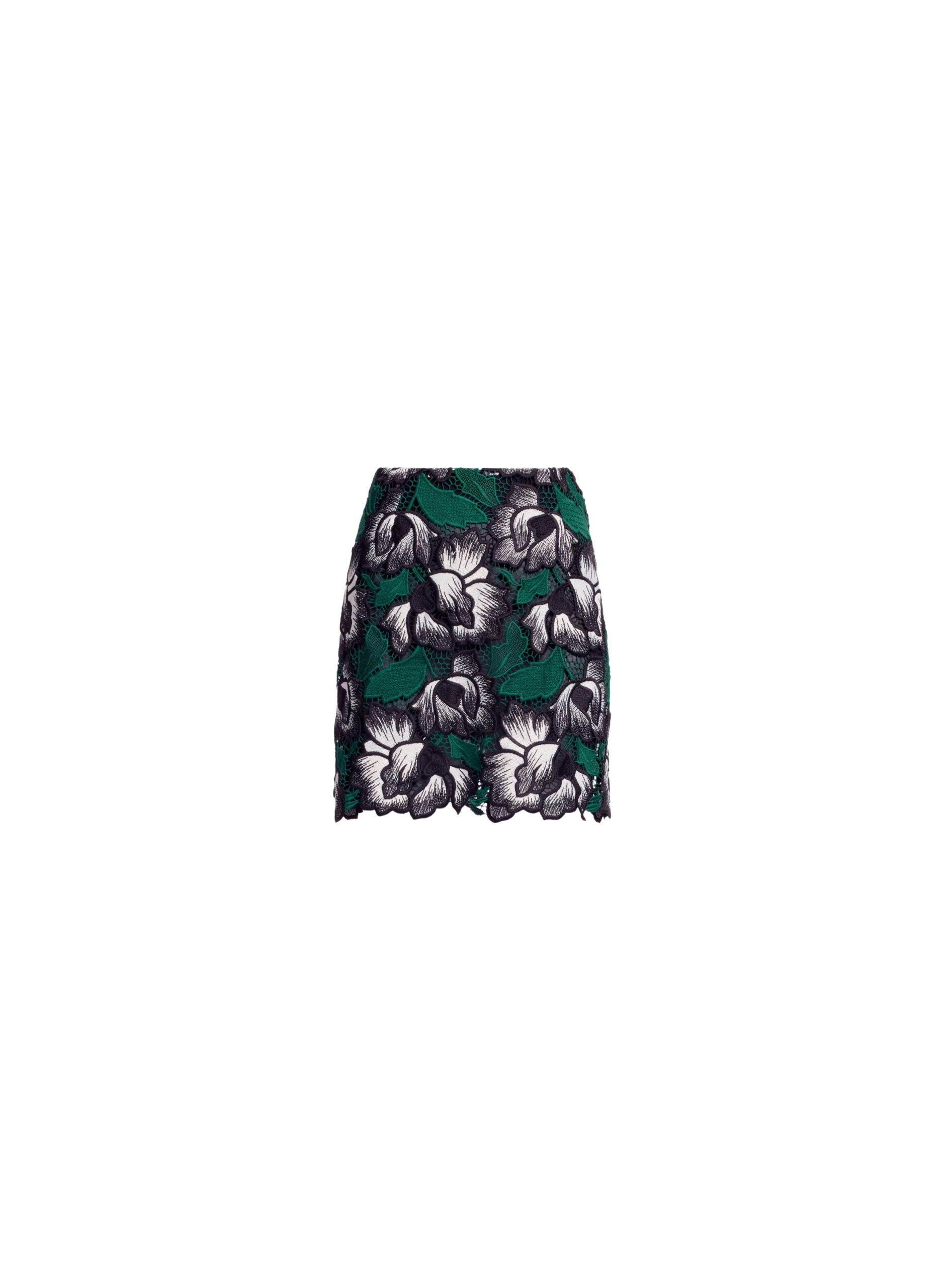 Elie Saab Macramé Short Skirt Elie Saab Macramé Short Skirt in Multicolour featuring Straight Skirt – Luxury Designer Fashion at Luxury Shoes .