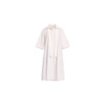 Elie Saab Monogram Embroidered Cotton Shirt Dress in White featuring Cut-Work Monogram Embroidery – Luxury Designer Fashion at Luxury Shoes .