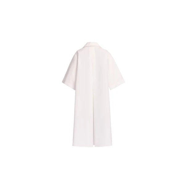 Elie Saab Monogram Embroidered Cotton Shirt Dress in White featuring Cut-Work Monogram Embroidery – Luxury Designer Fashion at Luxury Shoes .