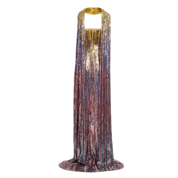 Elie Saab Multicolor Sequin Strapless Dress in Multicolour featuring Gradient-Effect Sequin Embroidery – Luxury Designer Fashion at Luxury Shoes .