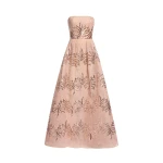 Elie Saab Sequin Embroidered Strapless Gown in Pink featuring Corset Bodice – Luxury Designer Fashion at Luxury Shoes .