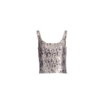 Elie Saab Sequins Top in Silver featuring Scoop Neckline – Luxury Designer Fashion at Luxury Shoes .