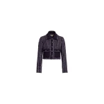 Elie Saab Tweed Jacket in White featuring Black & White Tweed – Luxury Designer Fashion at Luxury Shoes .