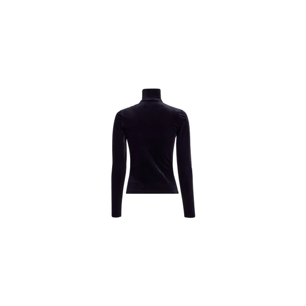 Elie Saab Velvet Top in Black featuring High Neck – Luxury Designer Fashion at Luxury Shoes .