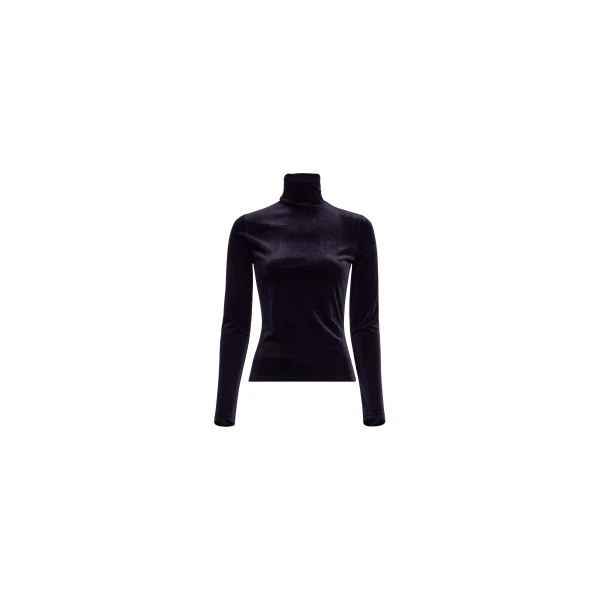 Elie Saab Velvet Top in Black featuring High Neck – Luxury Designer Fashion at Luxury Shoes .