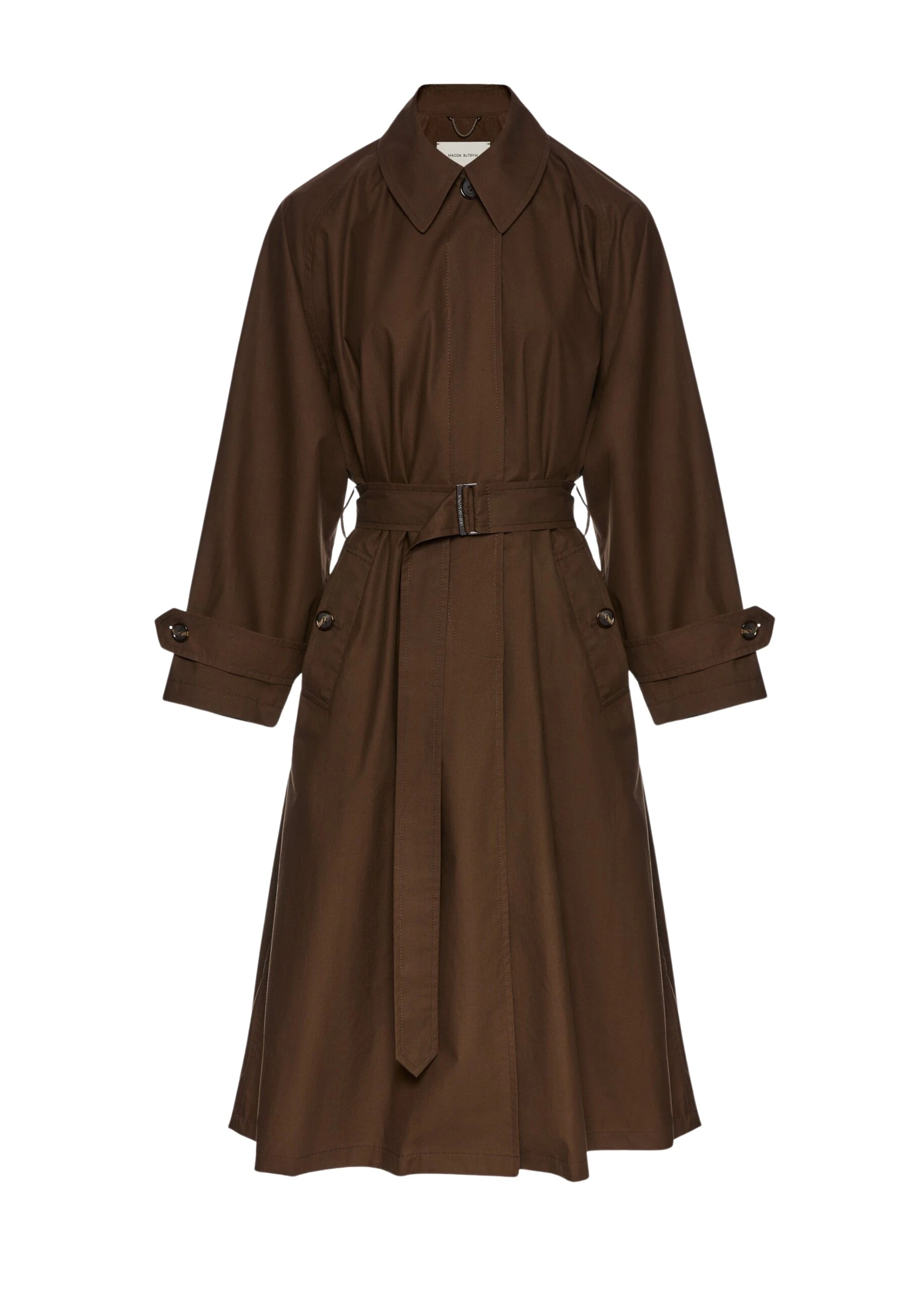 Magda-Butrym-Belted-Cotton-Trench-Coat-In-Brown-scaled29833_nobg Magda Butrym Coats luxury Clothing from Luxury Handbags Marketplace