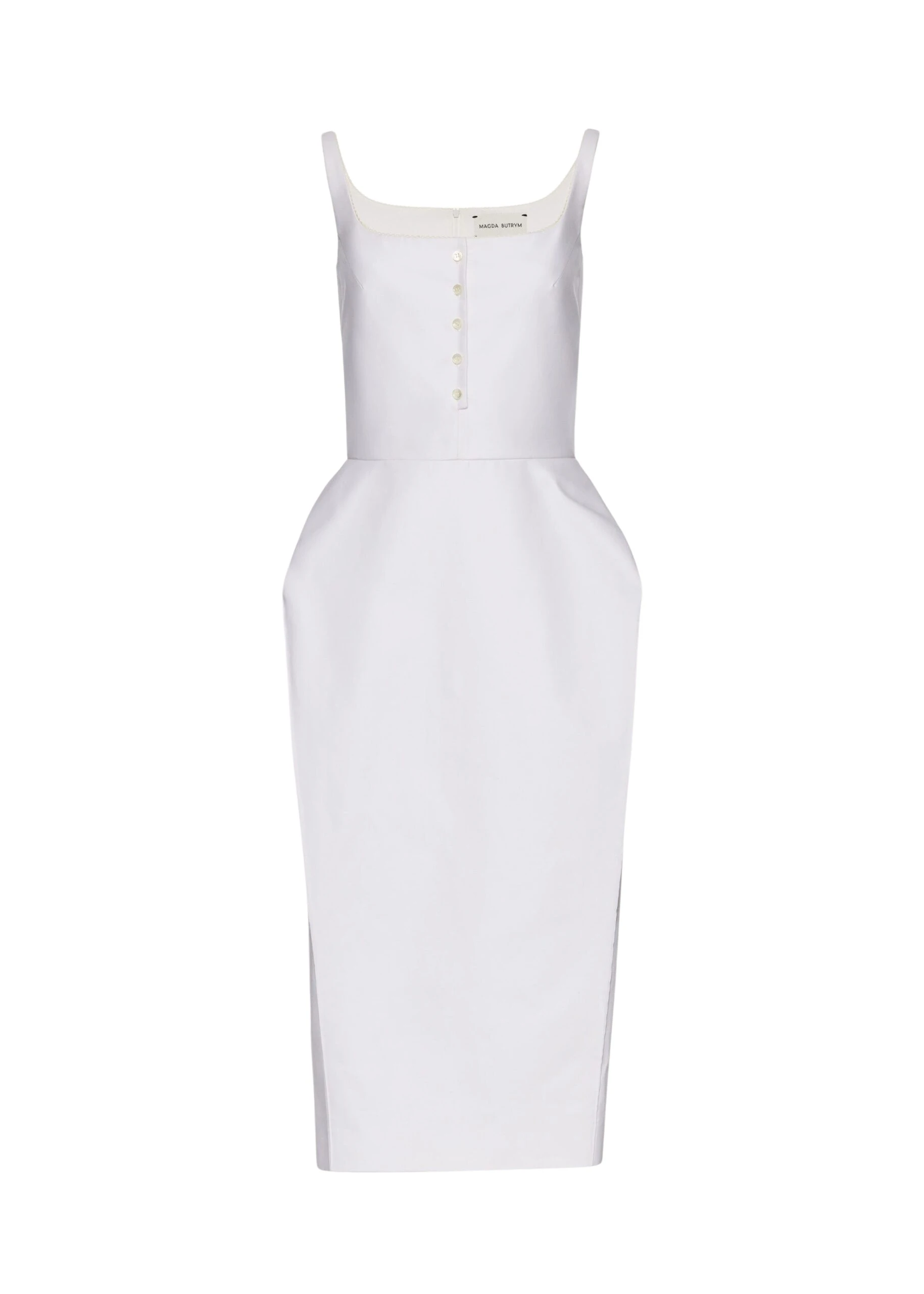 Magda-Butrym-Buttoned-Hip-Pad-Dress-In-White-scaled43376_nobg Magda Butrym Dresses luxury Clothing from Luxury Handbags Marketplace