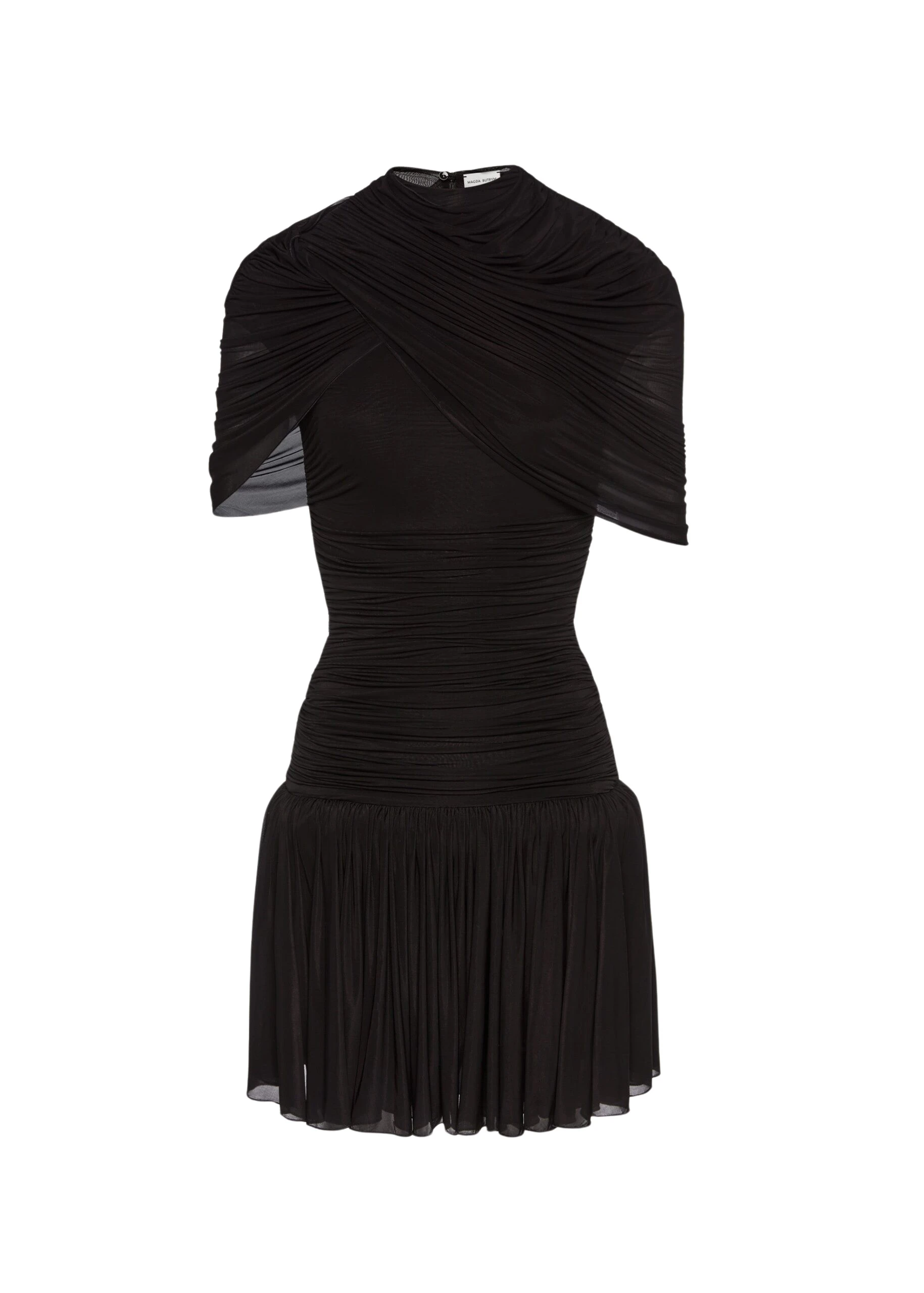 Magda-Butrym-Drop-Waist-Wrap-Mini-Dress-In-Black-scaled58812_nobg Magda Butrym Dresses luxury Clothing from Luxury Handbags Marketplace