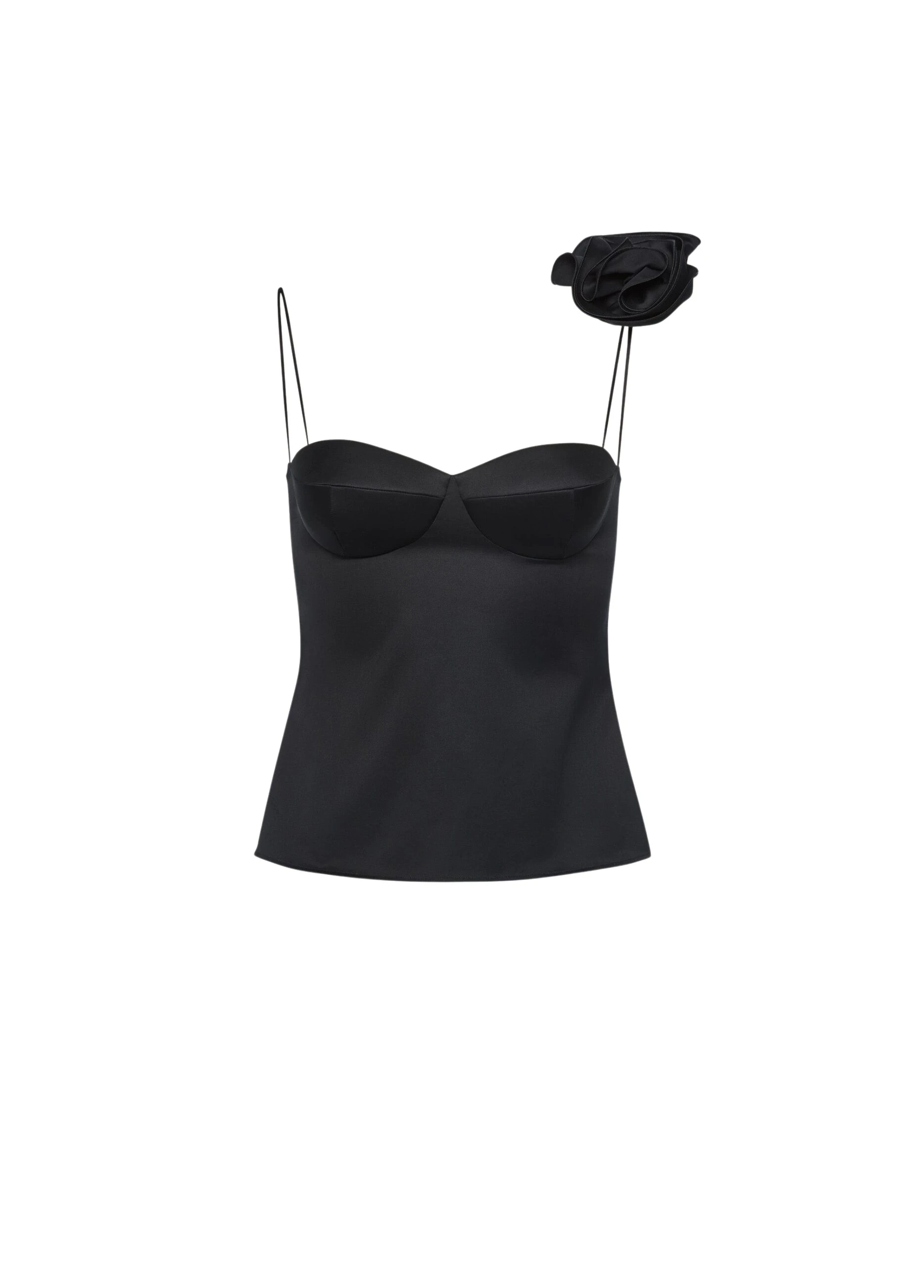 Magda-Butrym-Flower-Applique-Silk-Tank-In-Black-scaled76521_nobg Magda Butrym Tops luxury Clothing from Luxury Handbags Marketplace