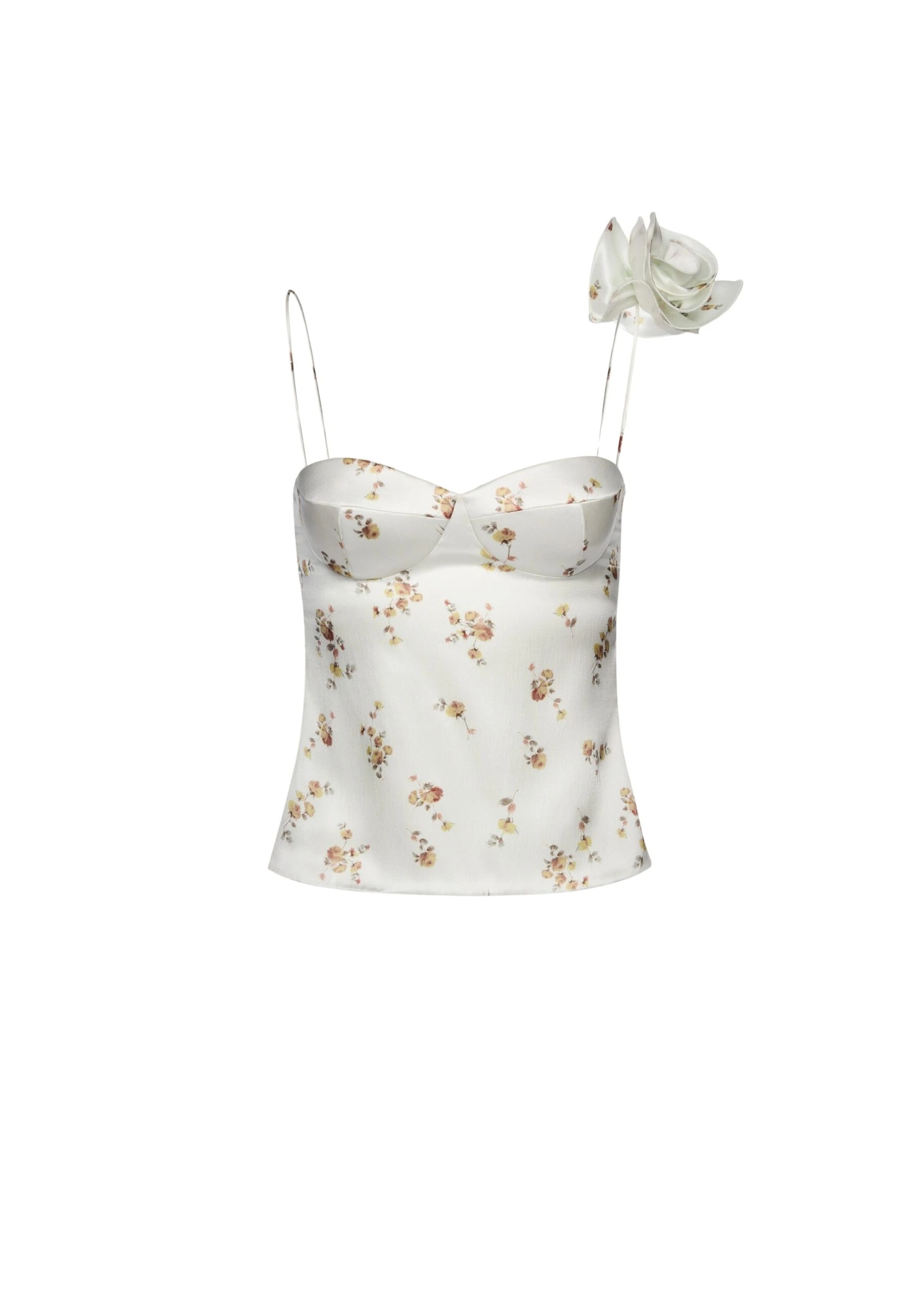 Magda-Butrym-Flower-Applique-Silk-Tank-In-Cream-Print-scaled61832_nobg Magda Butrym Tops luxury Clothing from Luxury Handbags Marketplace