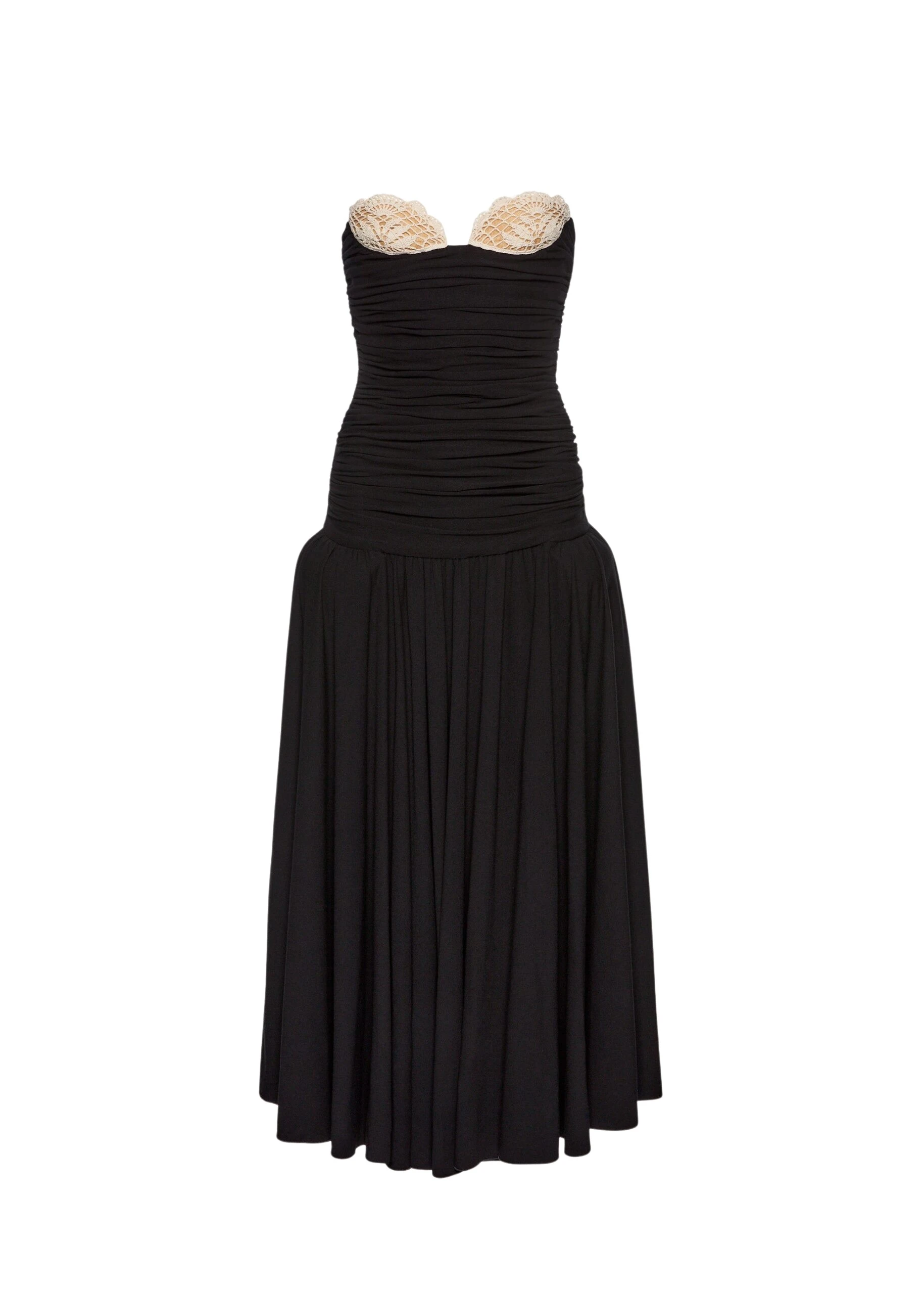 Magda-Butrym-Lace-Detail-Drop-Waist-Maxi-Dress-In-Black-1-scaled83304_nobg Magda Butrym Dresses luxury Clothing from Luxury Handbags Marketplace