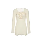 Magda-Butrym-Long-Sleeve-Crepe-Beach-Mini-Dress-In-Cream-scaled55452_nobg Magda Butrym Dresses luxury Clothing from Luxury Handbags Marketplace
