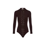 Magda-Butrym-Long-Sleeve-Tricot-Polo-Bodysuit-In-Brown-scaled48230_nobg Magda Butrym Bodysuit luxury Bodysuit from Luxury Handbags Marketplace