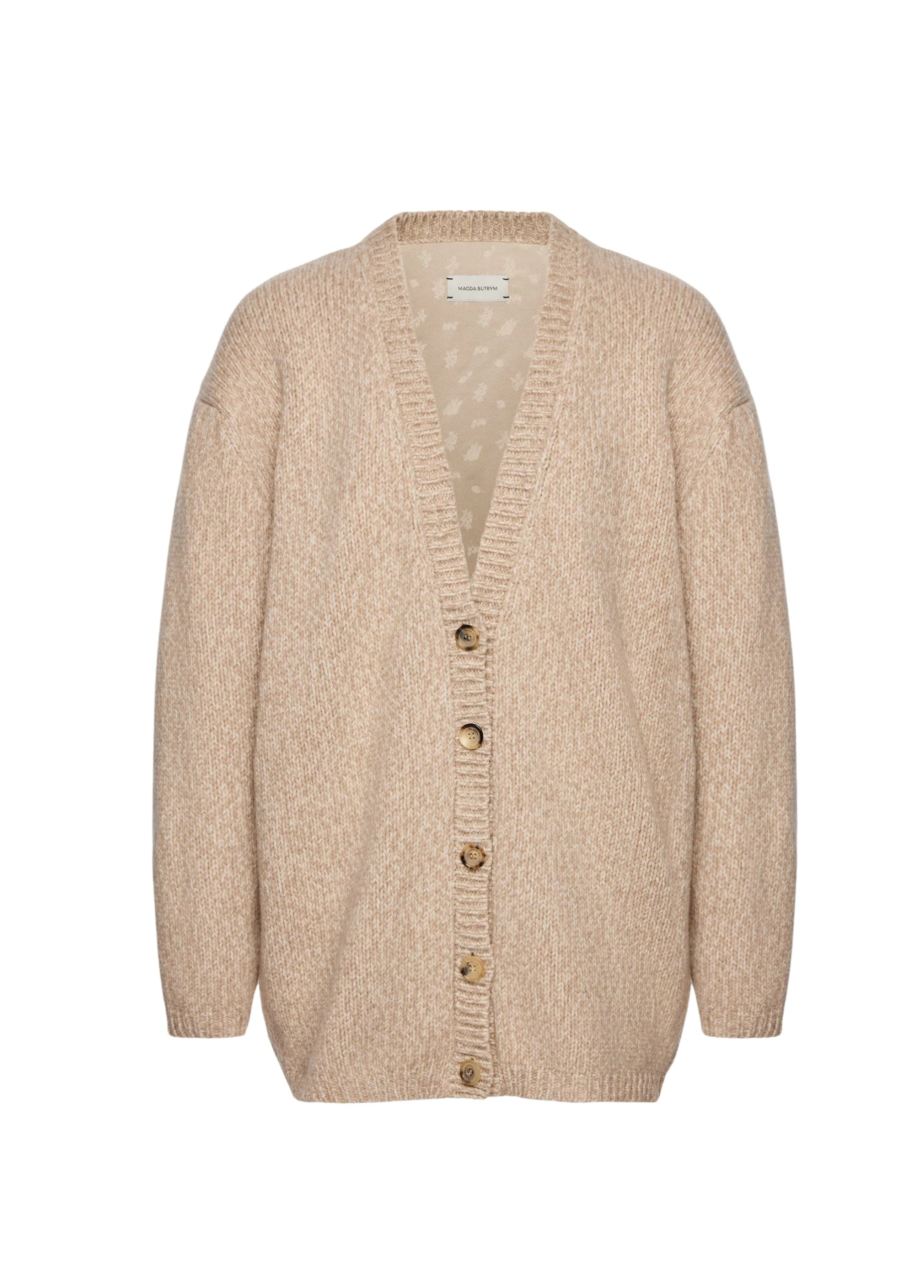 Magda-Butrym-Oversized-Marled-Cardigan-In-Beige-scaled79202_nobg Magda Butrym Knitwear luxury Cardigan from Luxury Handbags Marketplace