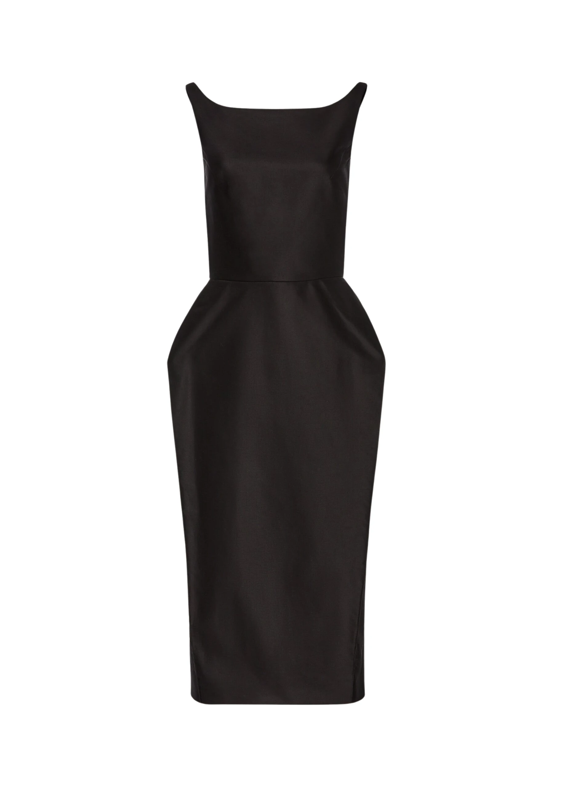 Magda-Butrym-Roundneck-Hip-Pad-Midi-Dress-In-Black-scaled71965_nobg Magda Butrym Dresses luxury Clothing from Luxury Handbags Marketplace