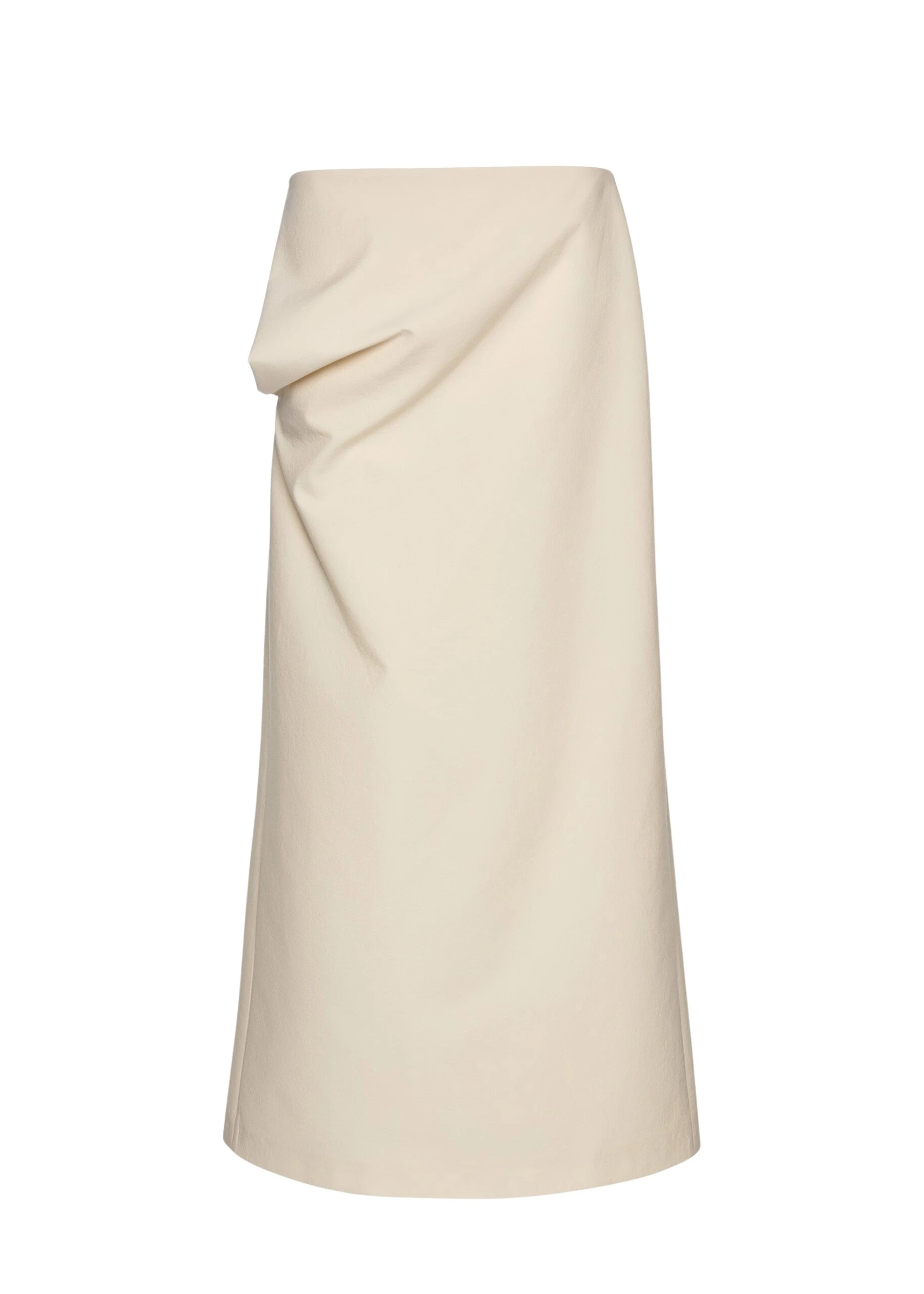 Magda-Butrym-Silk-Draped-Midi-Skirt-In-Cream-scaled65267_nobg Magda Butrym Skirts luxury Clothing from Luxury Handbags Marketplace