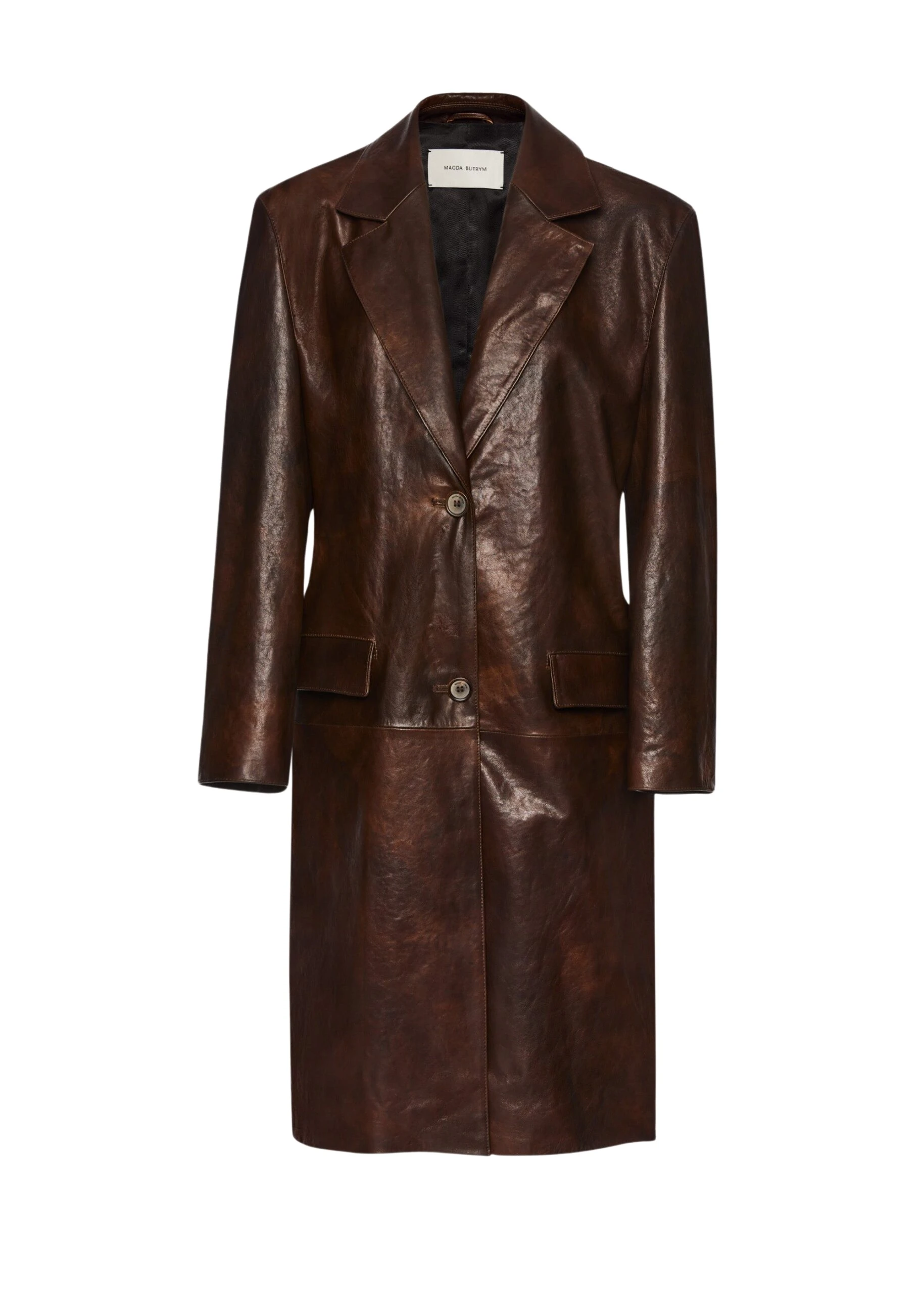Magda-Butrym-Single-Breasted-Leather-Car-Coat-In-Brown-scaled53651_nobg Magda Butrym Coats luxury Clothing from Luxury Handbags Marketplace