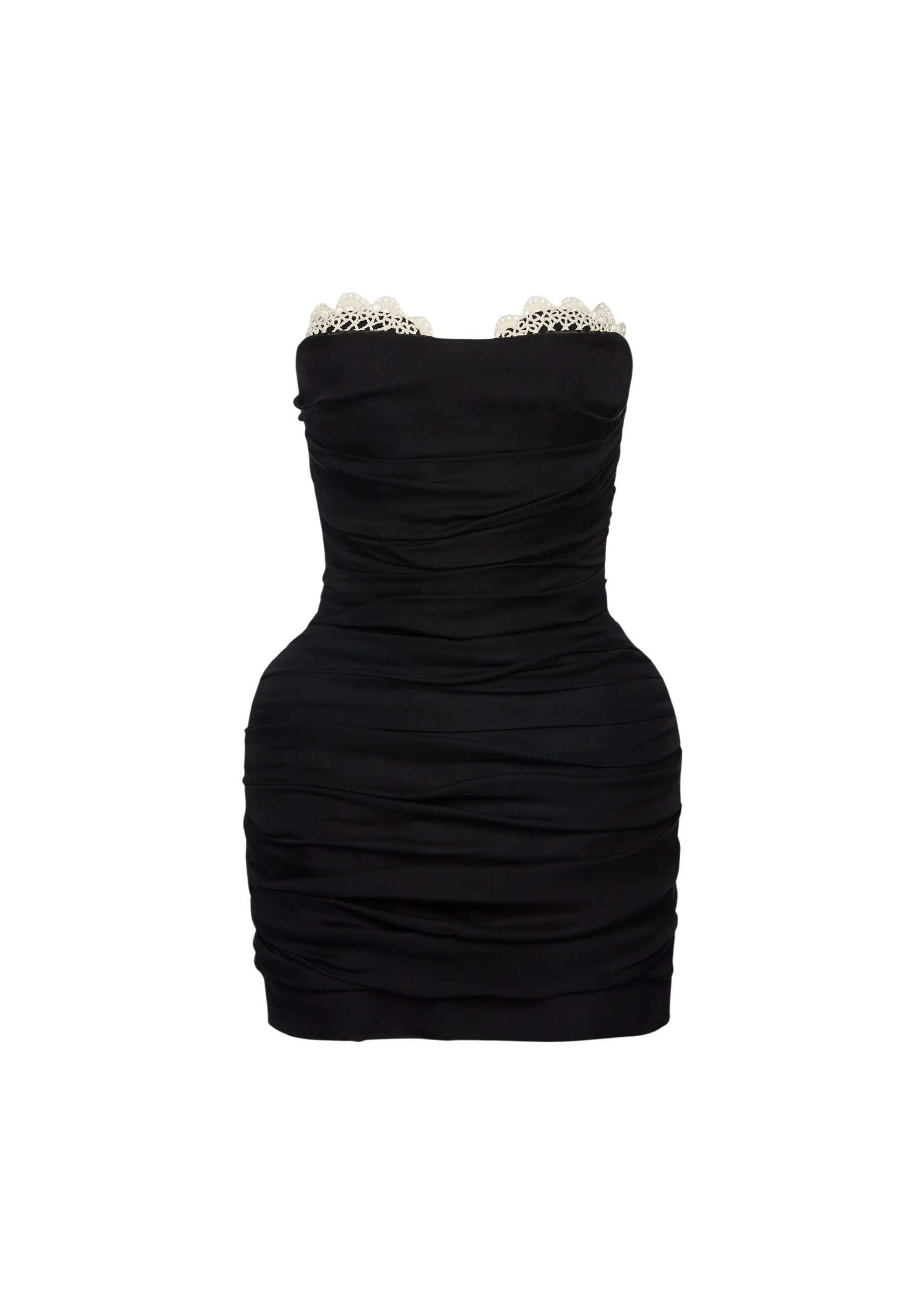 Magda-Butrym-Strapless-Ruched-Silk-Mini-Dress-In-Black-scaled71733_nobg Magda Butrym Dresses luxury Clothing from Luxury Handbags Marketplace