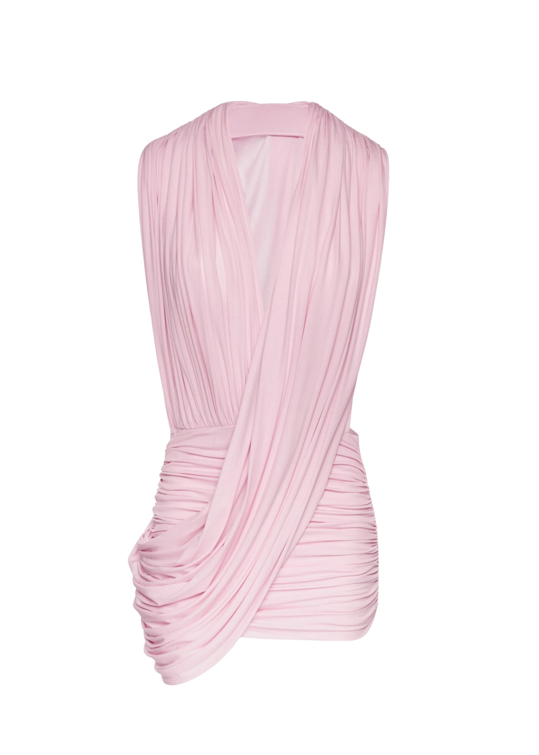 Magda-Butrym-V-Neck-Draped-Mini-Dress-In-Pink-scaled60037_nobg Magda Butrym Dresses luxury Clothing from Luxury Handbags Marketplace