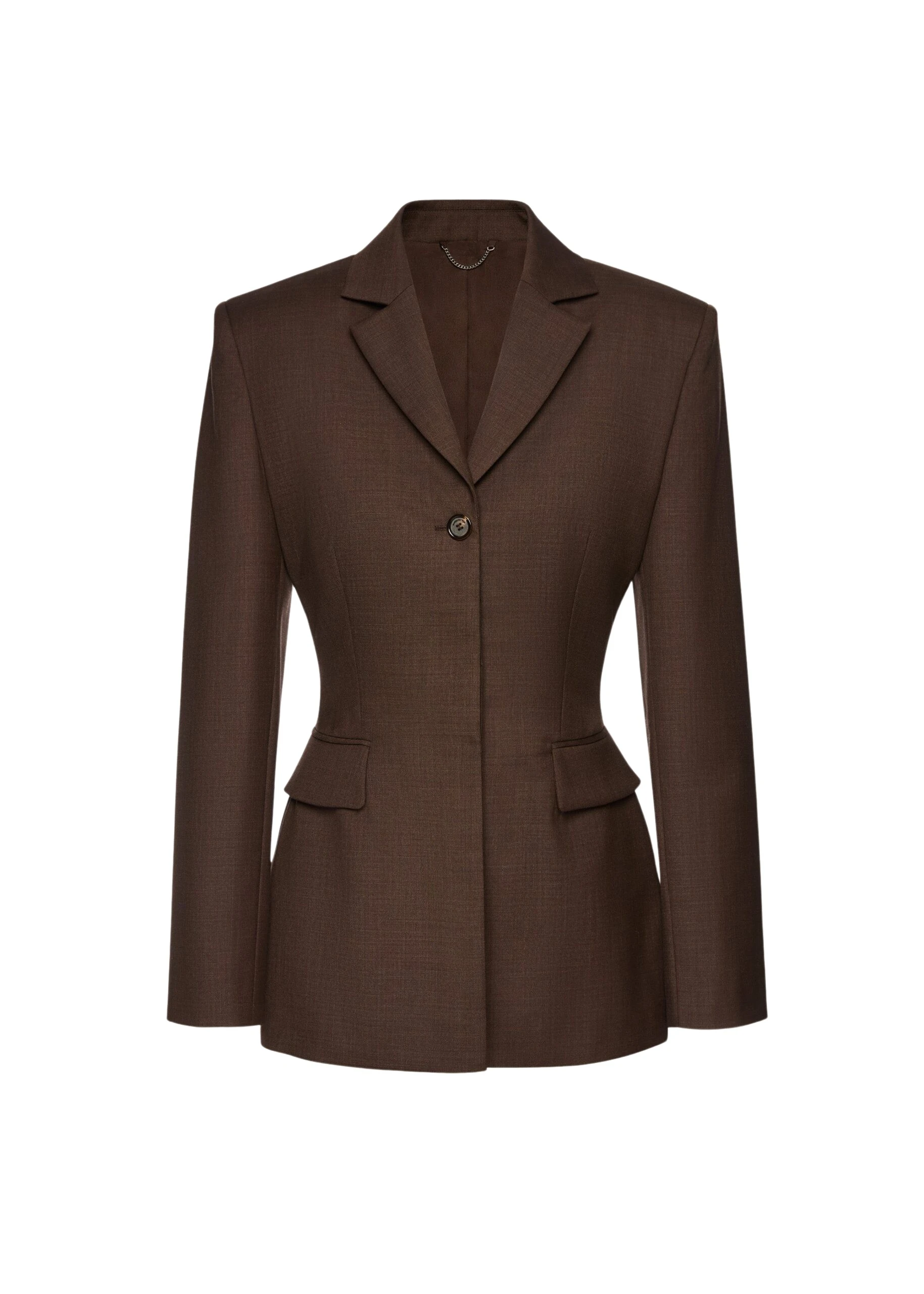 Magda-Butrym-Wool-Hourglass-Blazer-In-Brown-scaled94003_nobg Magda Butrym Jackets luxury Clothing from Luxury Handbags Marketplace