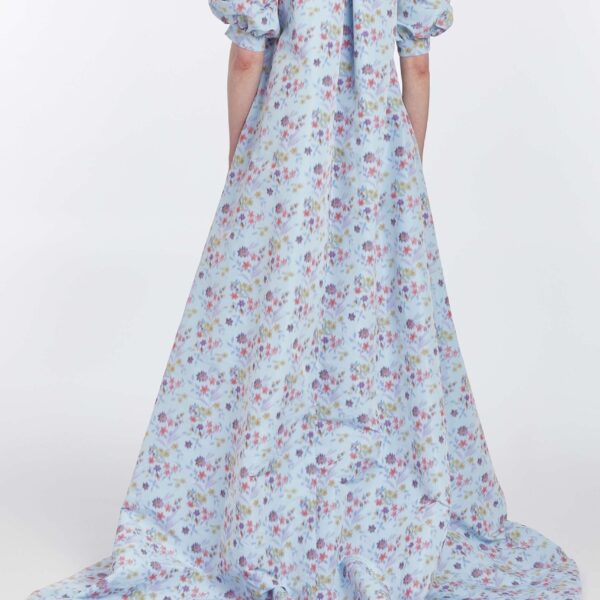 Markarian Adrianna Ikat Puff Sleeve Duster Dress, view 4