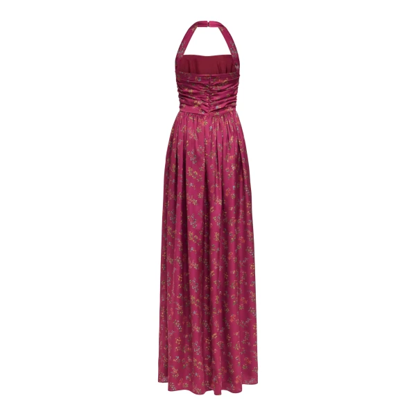 Markarian dresses with romantic neckline and structured silhouette