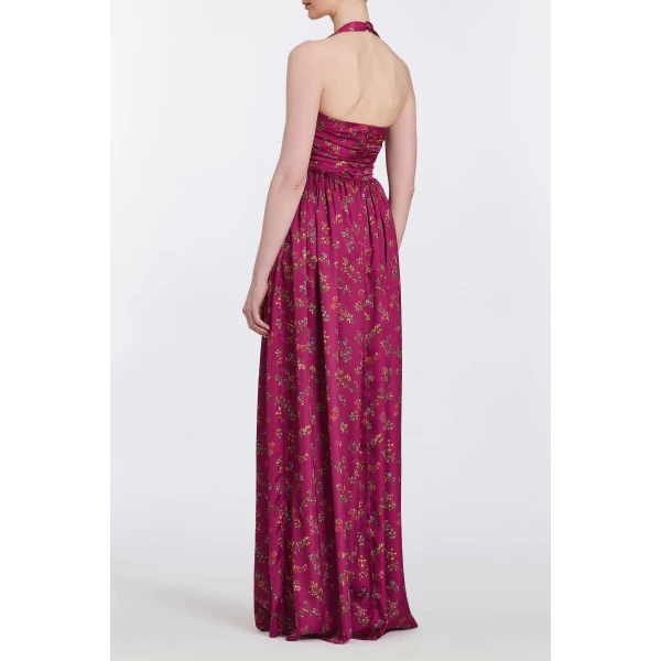 Markarian gowns with romantic neckline and structured silhouette