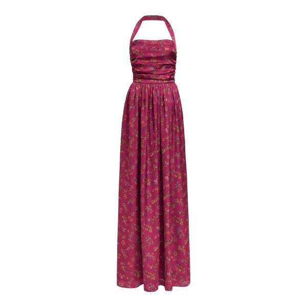 Markarian gown with romantic neckline and structured silhouette