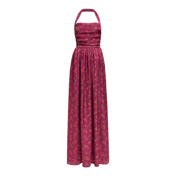 Markarian gown with romantic neckline and structured silhouette