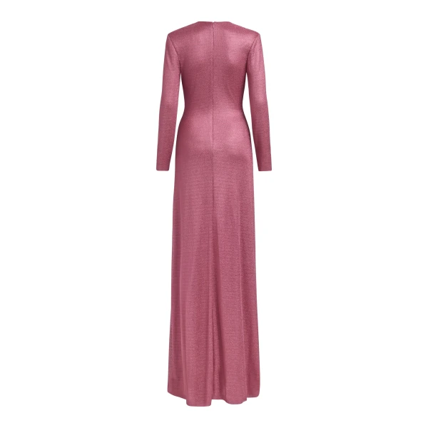 Markarian dresses with romantic neckline and structured silhouette