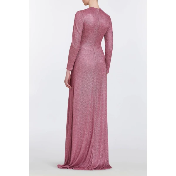 Markarian gowns with romantic neckline and structured silhouette
