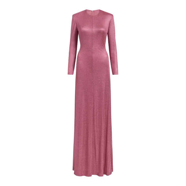 Markarian gown with romantic neckline and structured silhouette