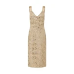 Markarian gown with romantic neckline and structured silhouette
