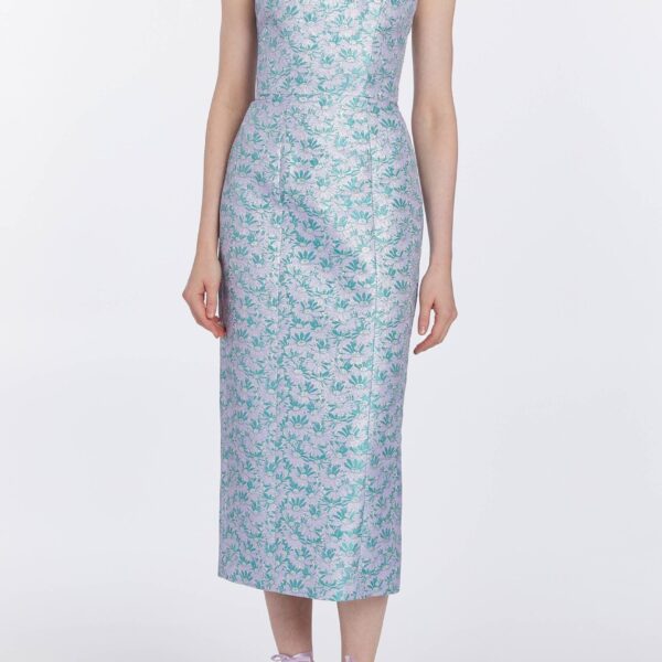 Markarian Numa Daisy Brocade Corset Dress, view 3