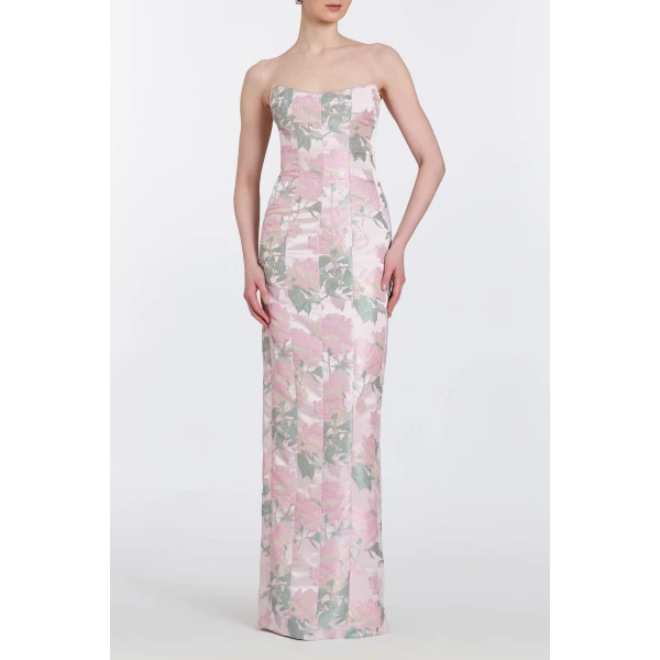 Markarian bridal with romantic neckline and structured silhouette