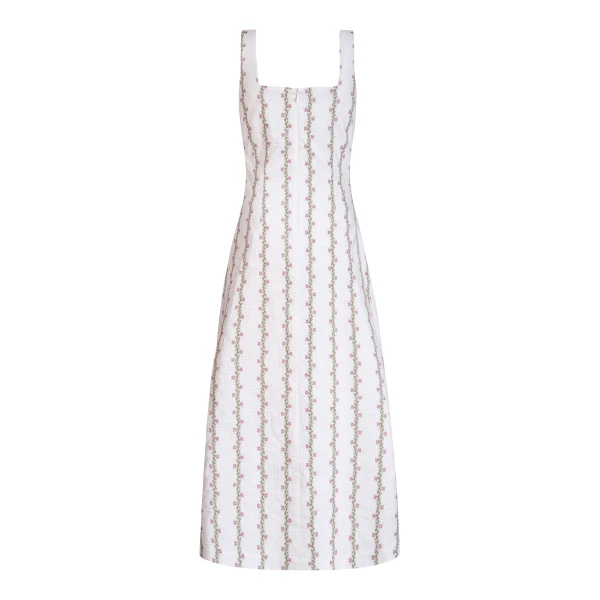 Markarian gowns with romantic neckline and structured silhouette