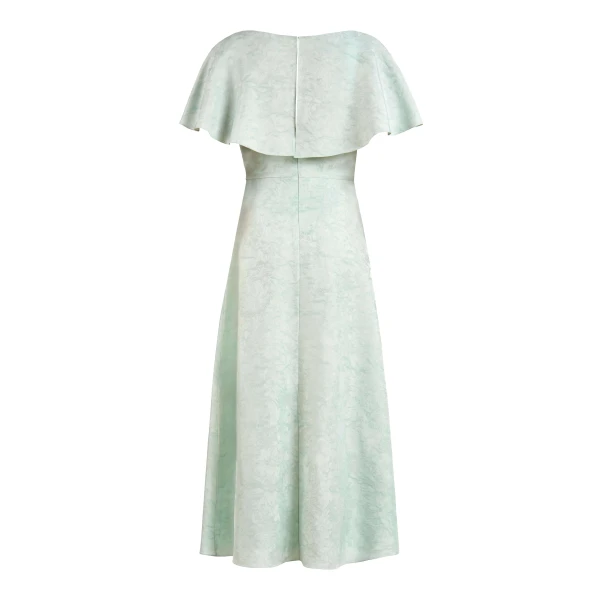Markarian gowns with romantic neckline and structured silhouette