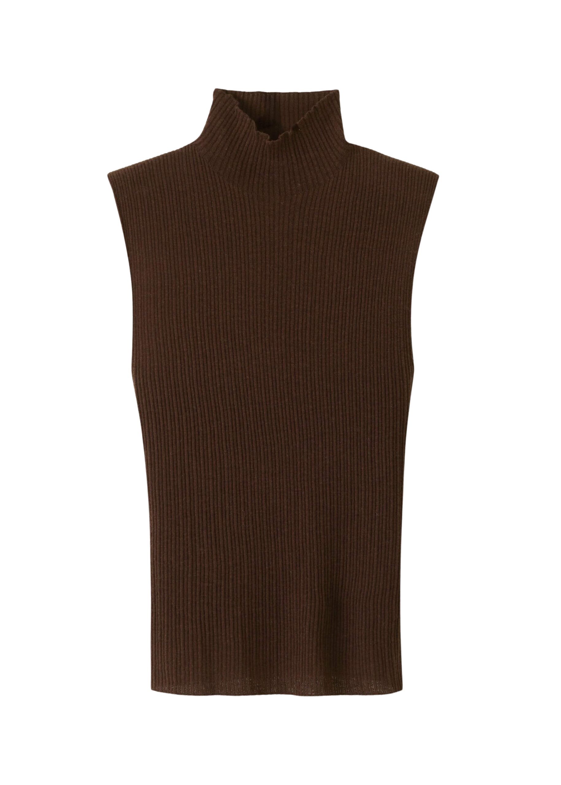 Me and Em Barely There Rib High Neck Tank Top