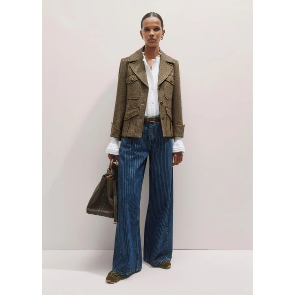 Me + Em Cheesecloth Pleat Detail Blouse – luxury British White in Me and Em exclusively at Luxury Shoes 