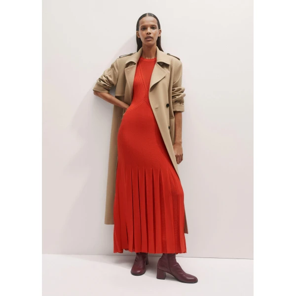Me + Em Conceal + Reveal Lace Knit Maxi Dress – luxury British Red in Me and Em exclusively at Luxury Shoes 