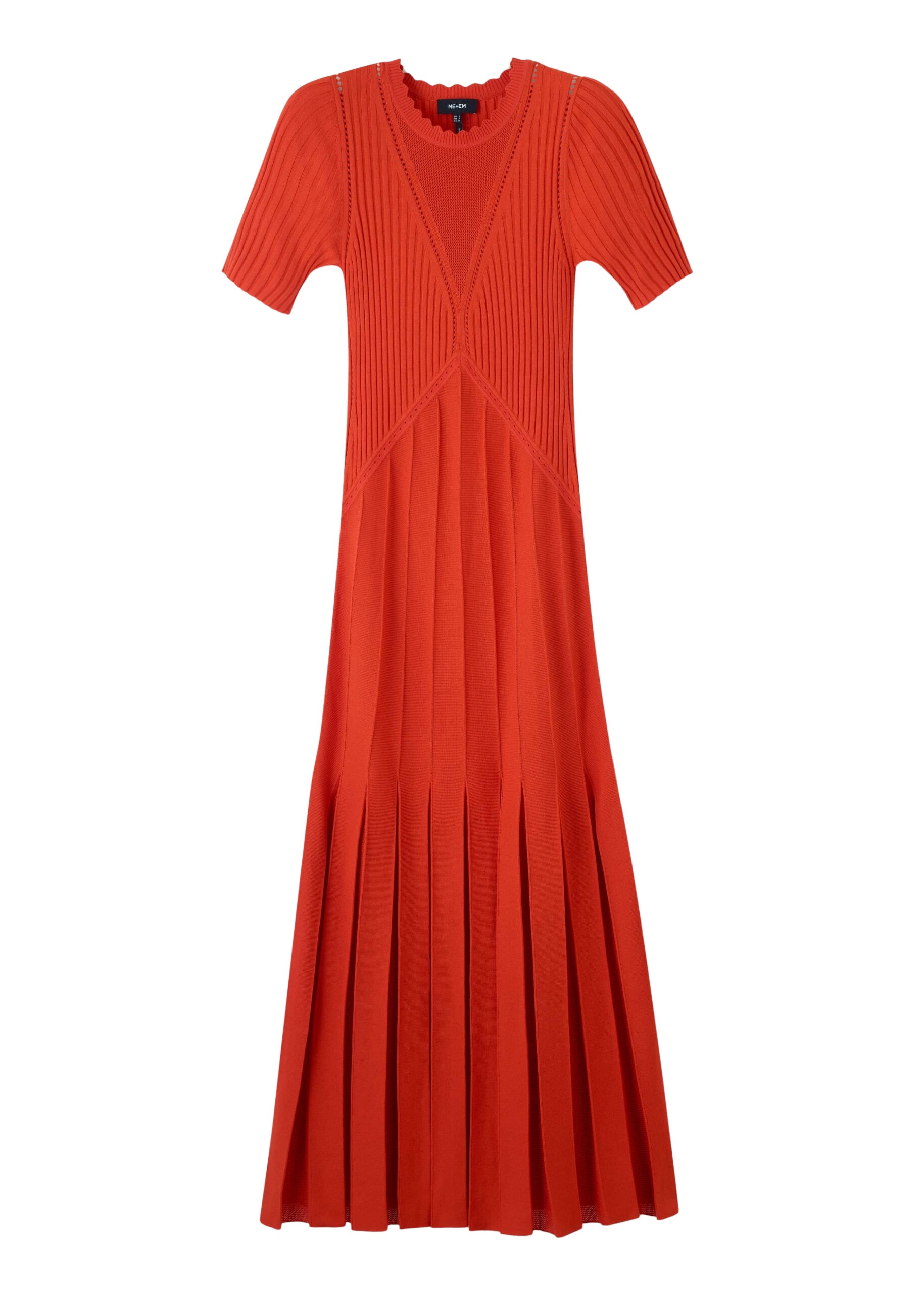 Me and Em Conceal + Reveal Lace Knit Maxi Dress