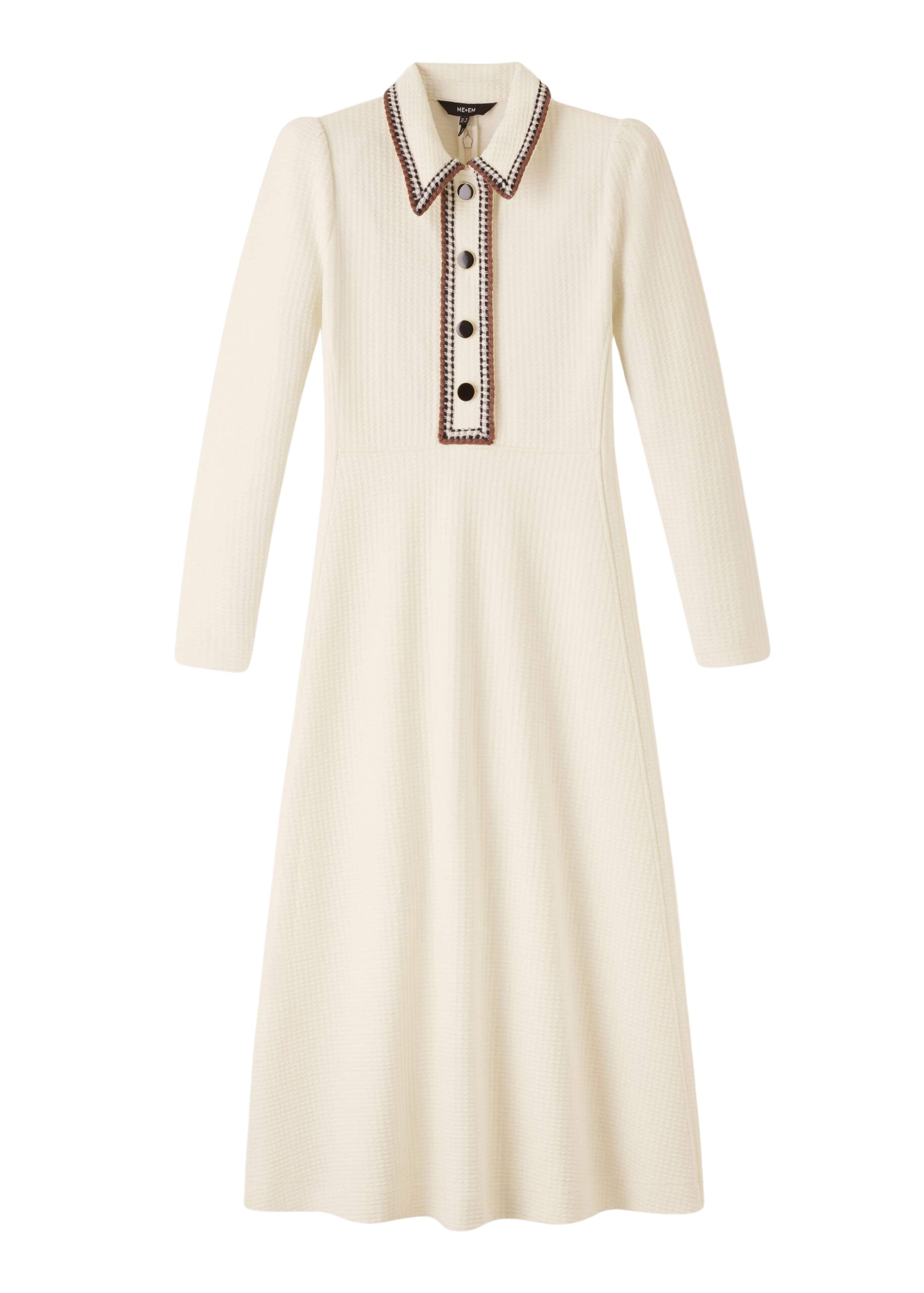 Me and Em Crochet Trim Fit And Flare Midi Dress