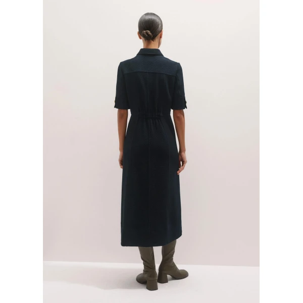 Me and Em Day-To-Evening Textured Maxi Dress – luxury British Blue in Me and Em exclusively at Luxury Shoes 