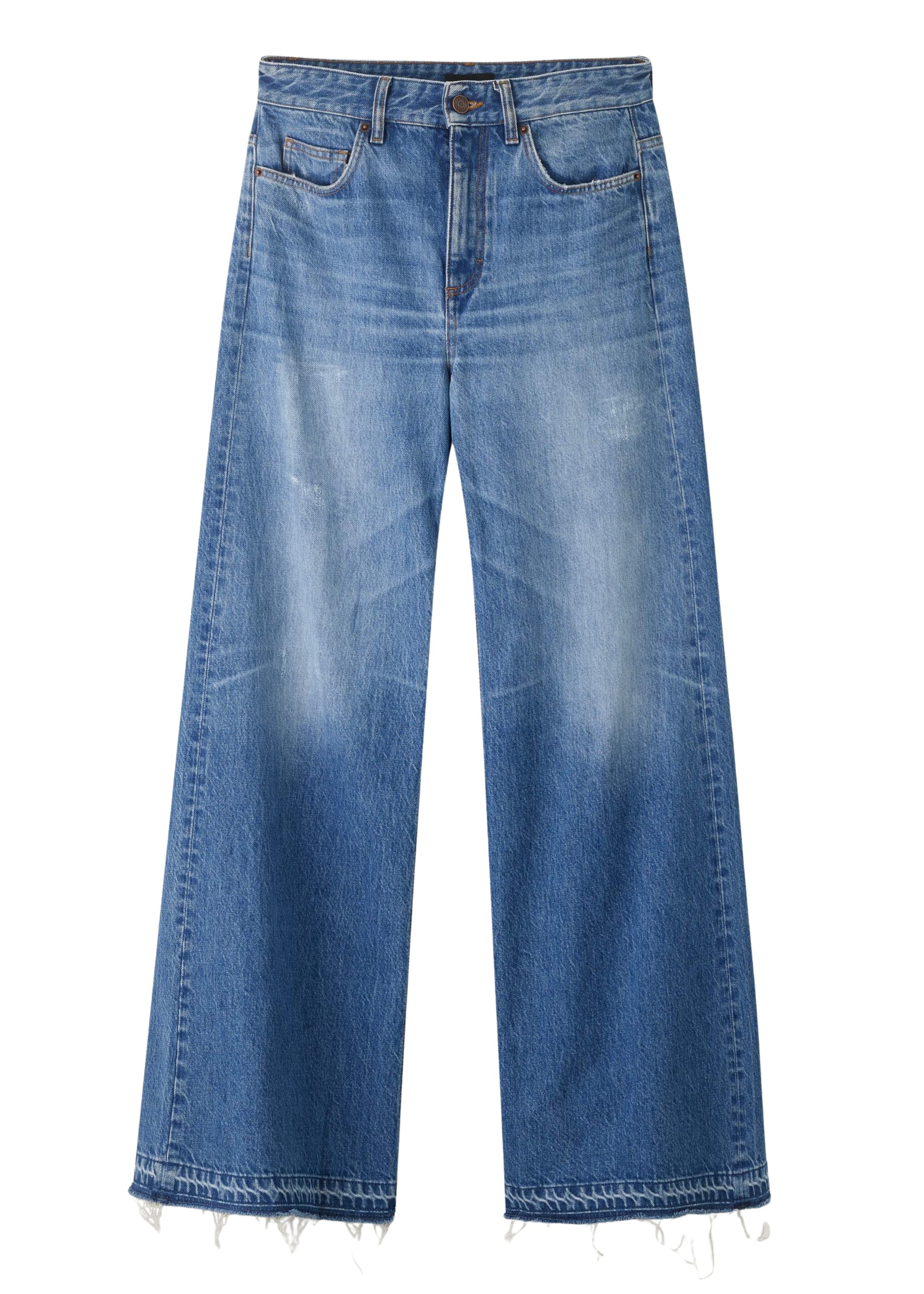 Me and Em Distressed Ultimate Wide-Leg Jean