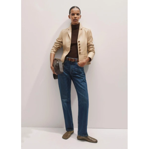 Me and Em Full-Length Straight Jean – luxury British Blue in Me and Em exclusively at Luxury Shoes 