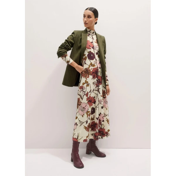 Me + Em High Neck Jersey Maxi Dress – luxury British Multicolour in Me and Em exclusively at Luxury Shoes 