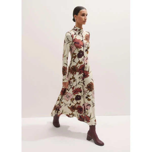 Me and Em High Neck Jersey Maxi Dress – luxury British Multicolour in Me and Em exclusively at Luxury Shoes 